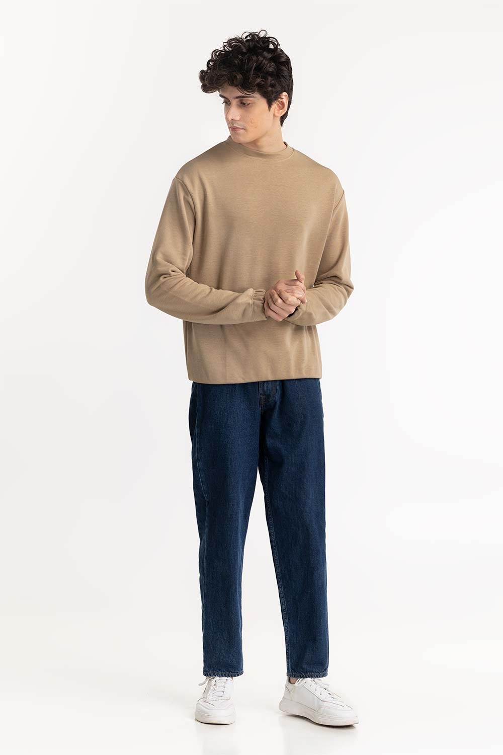 Beige  Sweatshirt 224-112-052 C