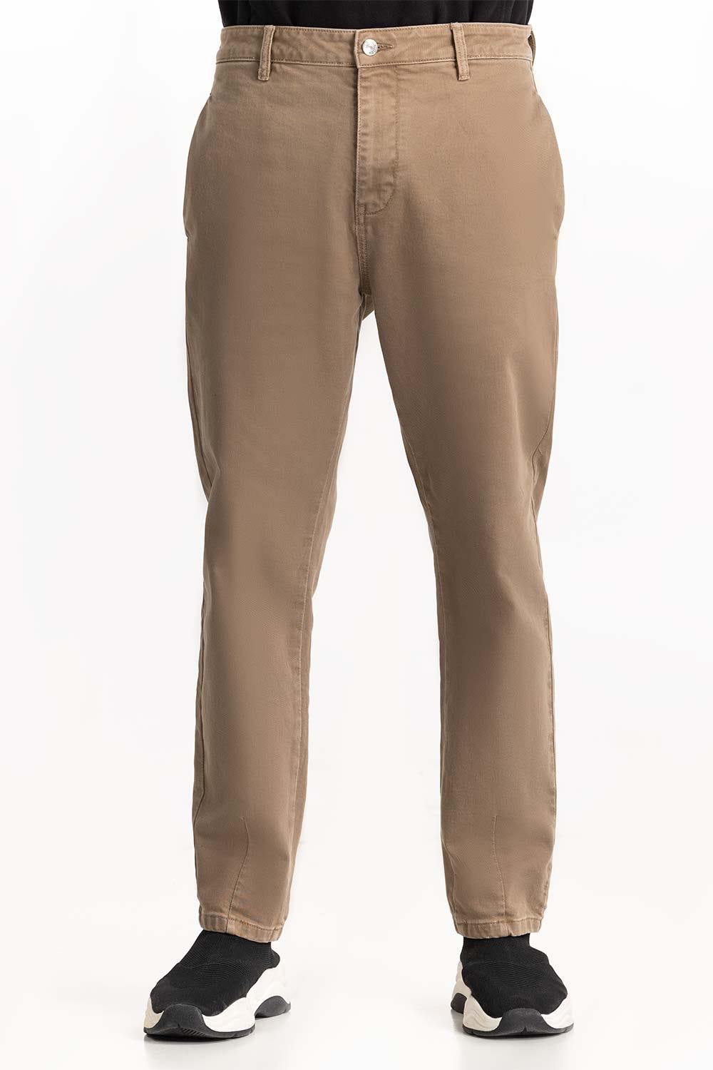 Beige Slim Fit Trouser 224-120 -308