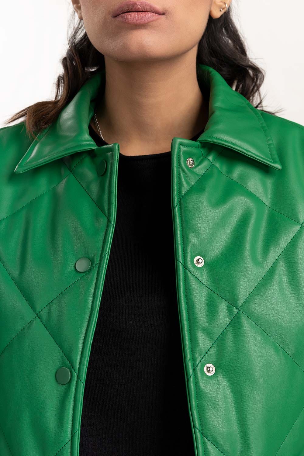 Biker Faux Leather Jacket 224-210-060