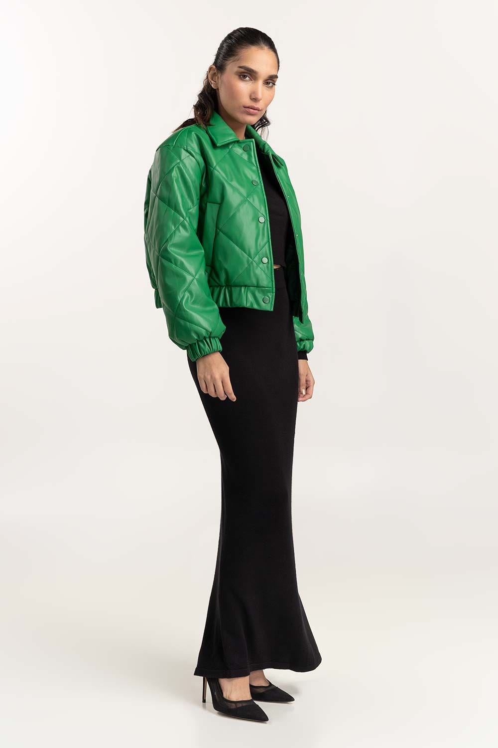 Biker Faux Leather Jacket 224-210-060