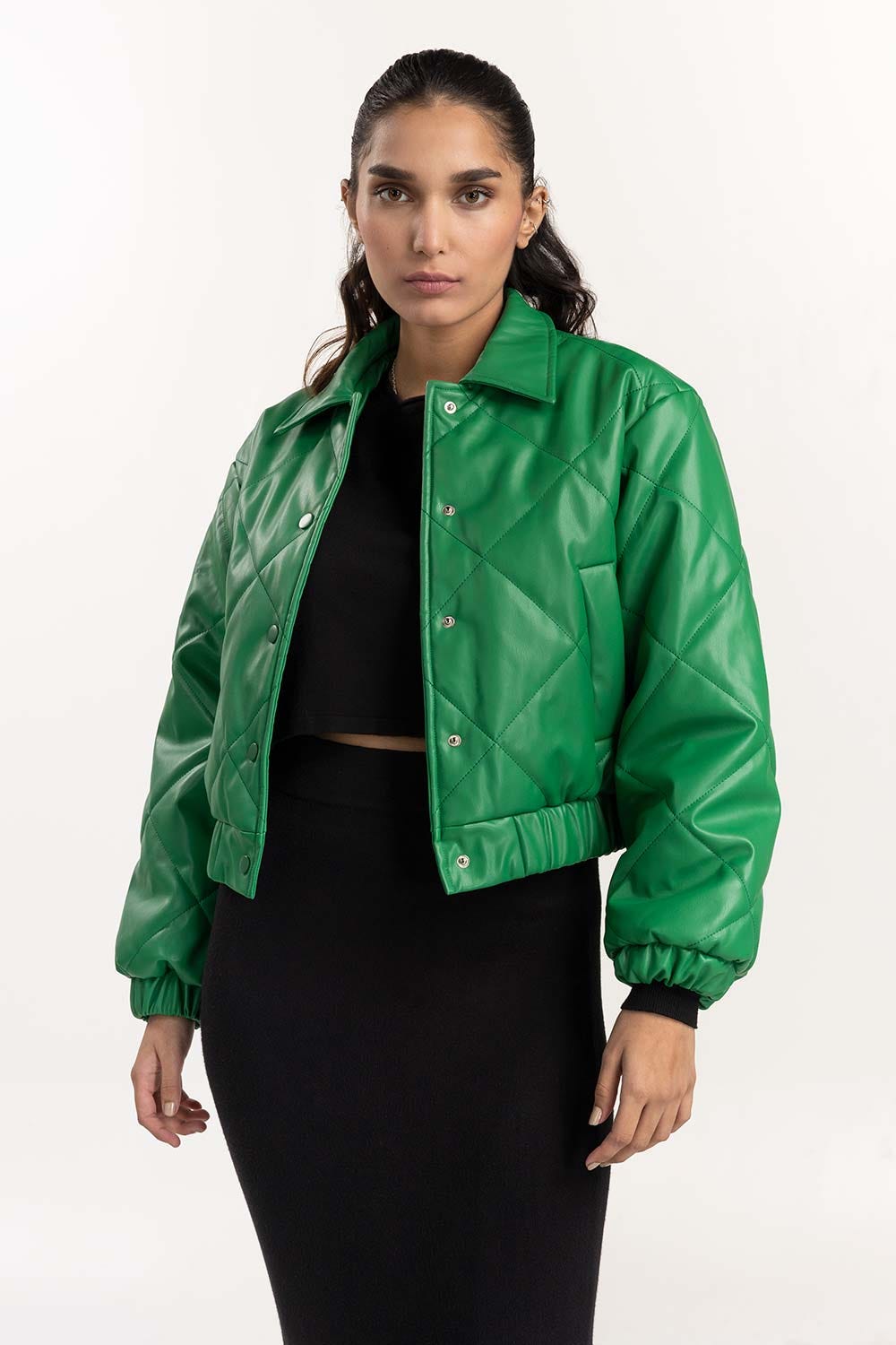Biker Faux Leather Jacket 224-210-060