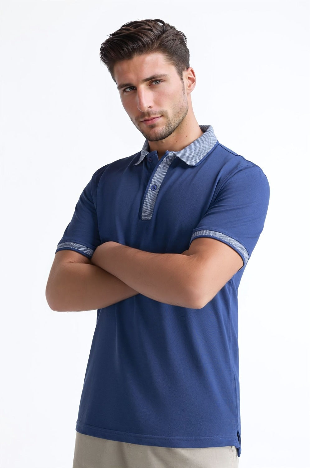 Bird-Eye Collar Polo PS-FSHN24-106