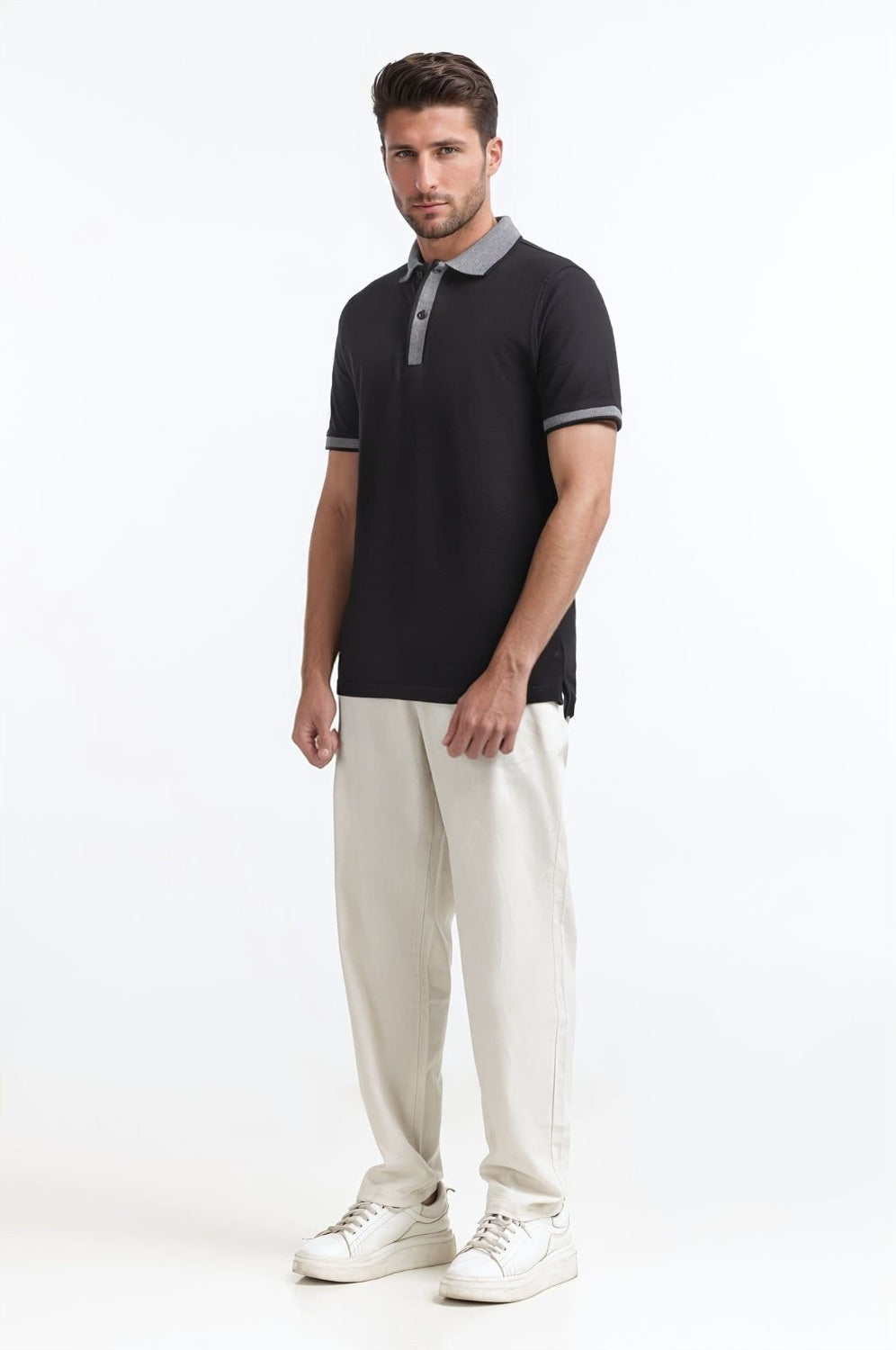 Bird-Eye Collar Polo PS-FSHN24-107