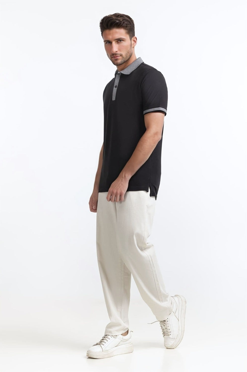 Bird-Eye Collar Polo PS-FSHN24-107