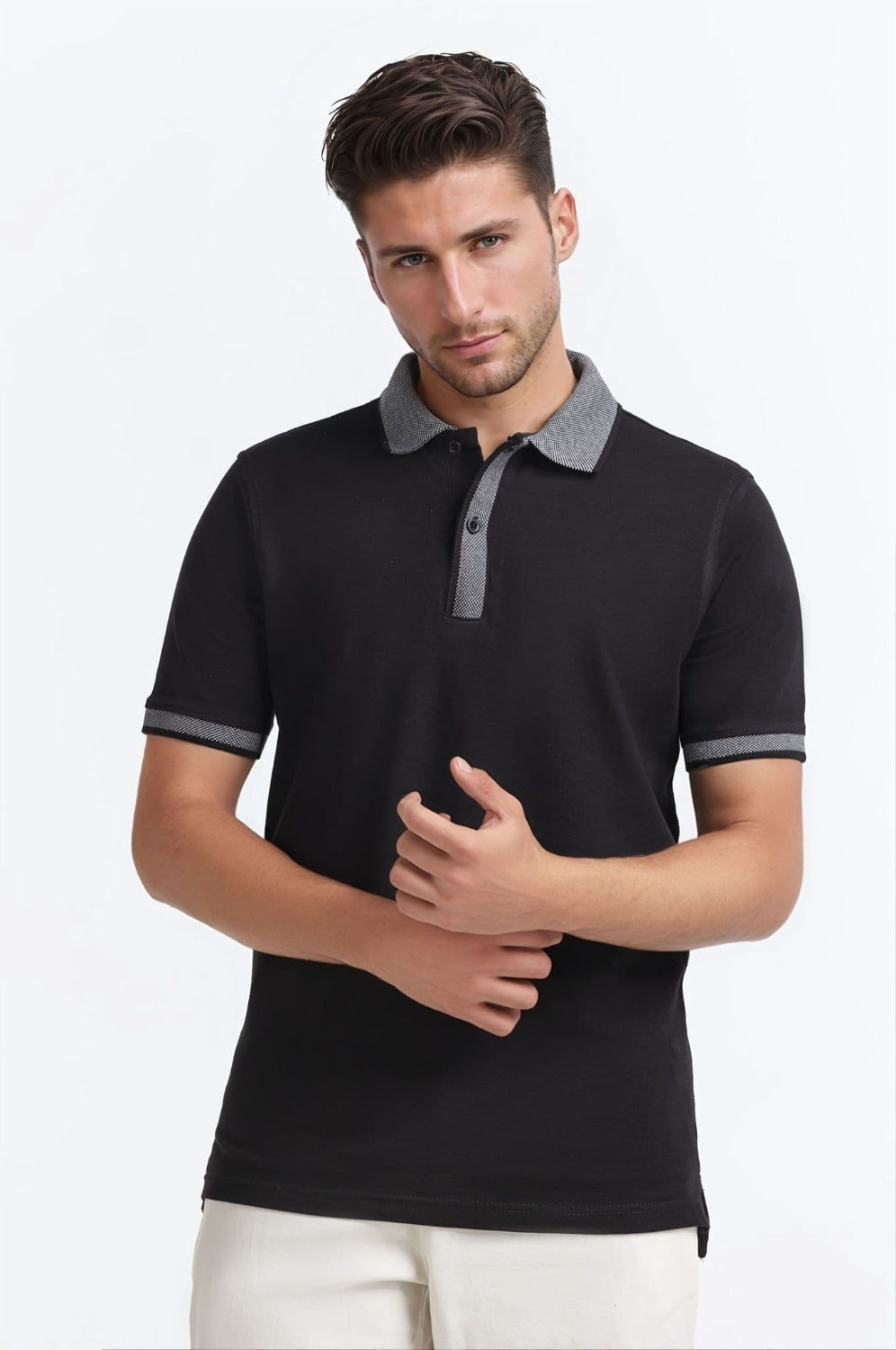 Bird-Eye Collar Polo PS-FSHN24-107