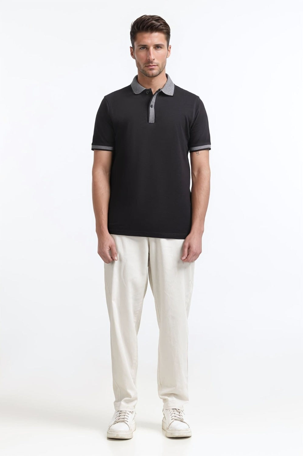Bird-Eye Collar Polo PS-FSHN24-107