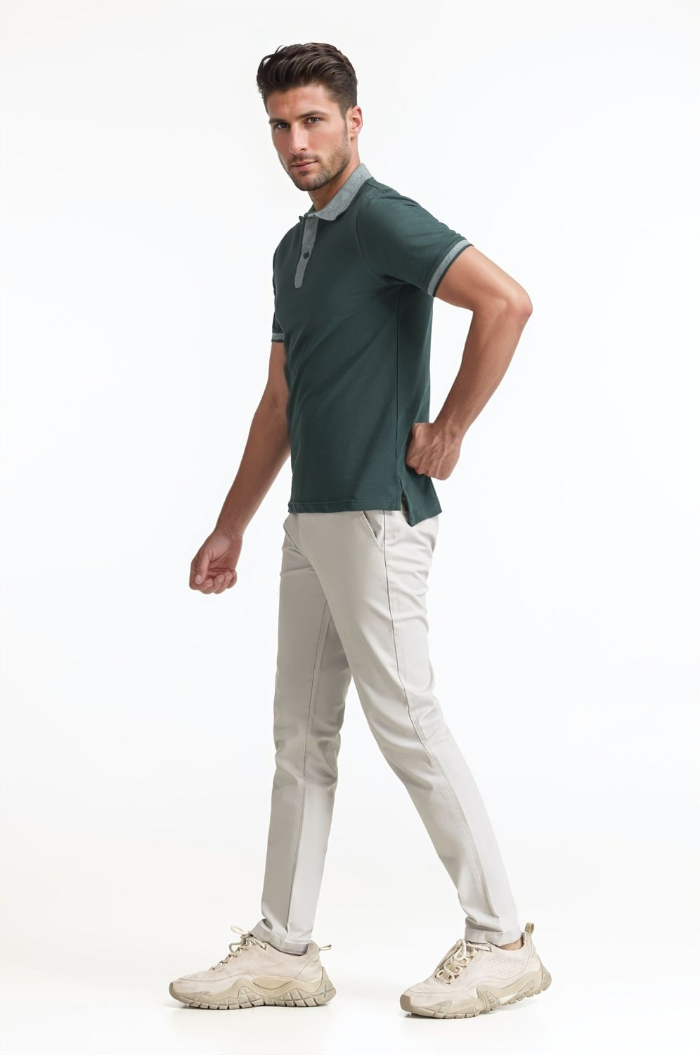 Bird Eye Collar Polo PS-FSHN24-105