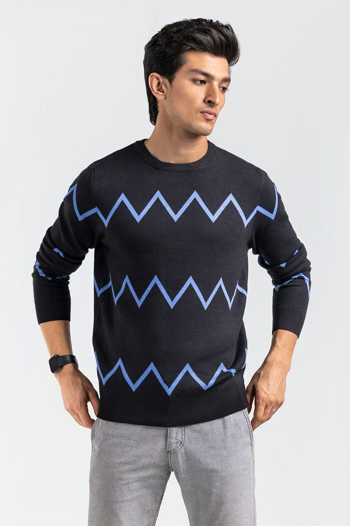 Black-Blue Fashion Sweater FS-SWT-VPN-FD-433-01