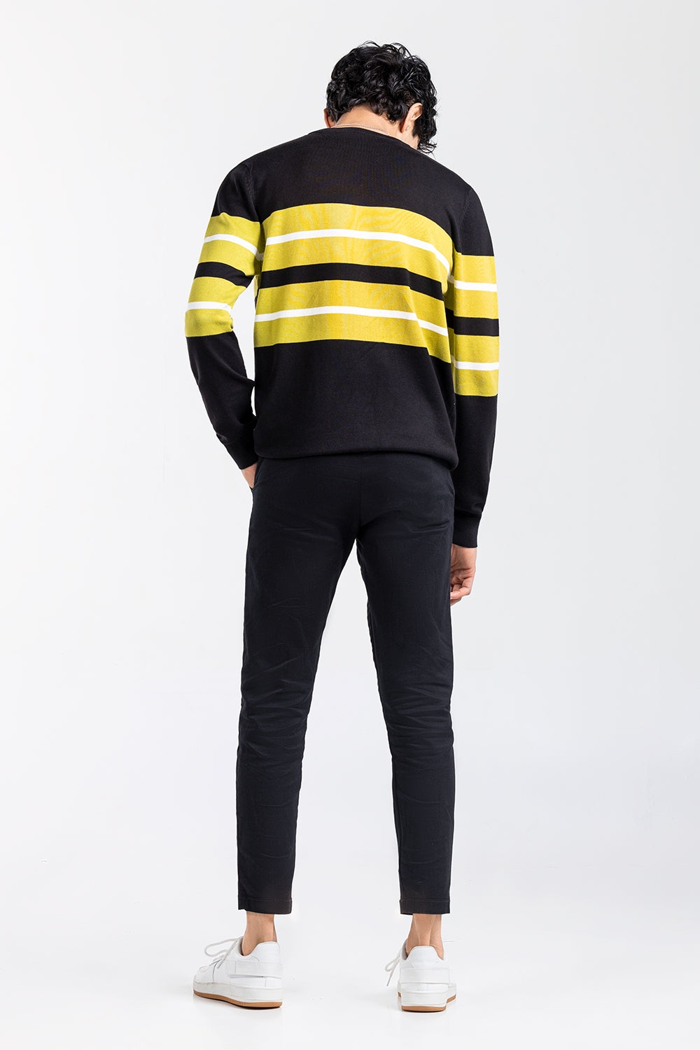 Black-Green Fashion Sweater FS-SWT-VPN-FD-437-01