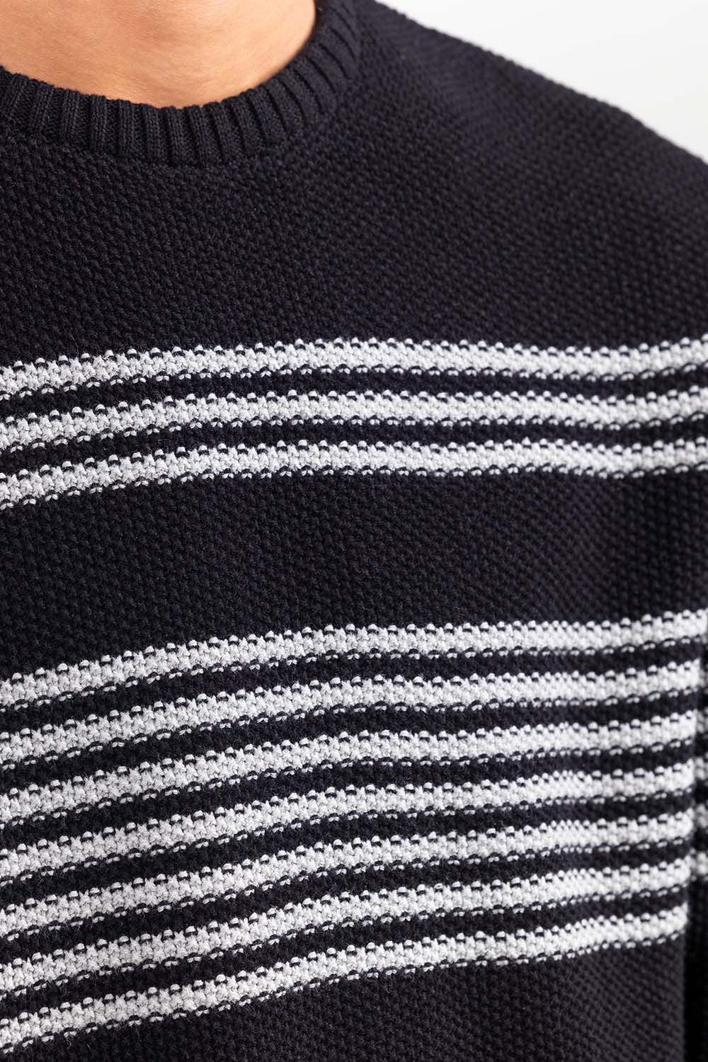 Black-Grey Fashion Sweater FS-SWT-FD-361-01