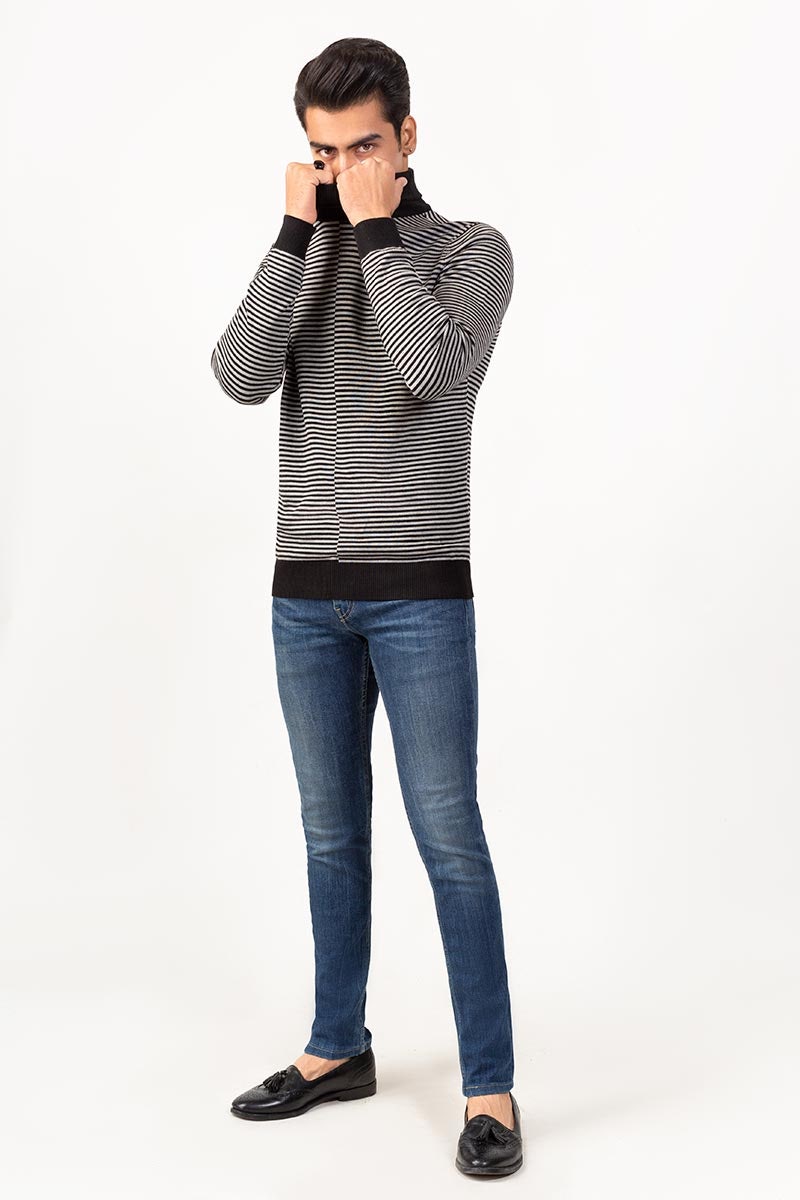 Black-Grey Sweater FS-SWT-VPN-FD-219-01