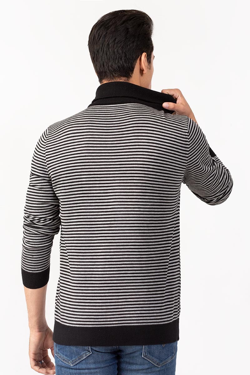 Black-Grey Sweater FS-SWT-VPN-FD-219-01