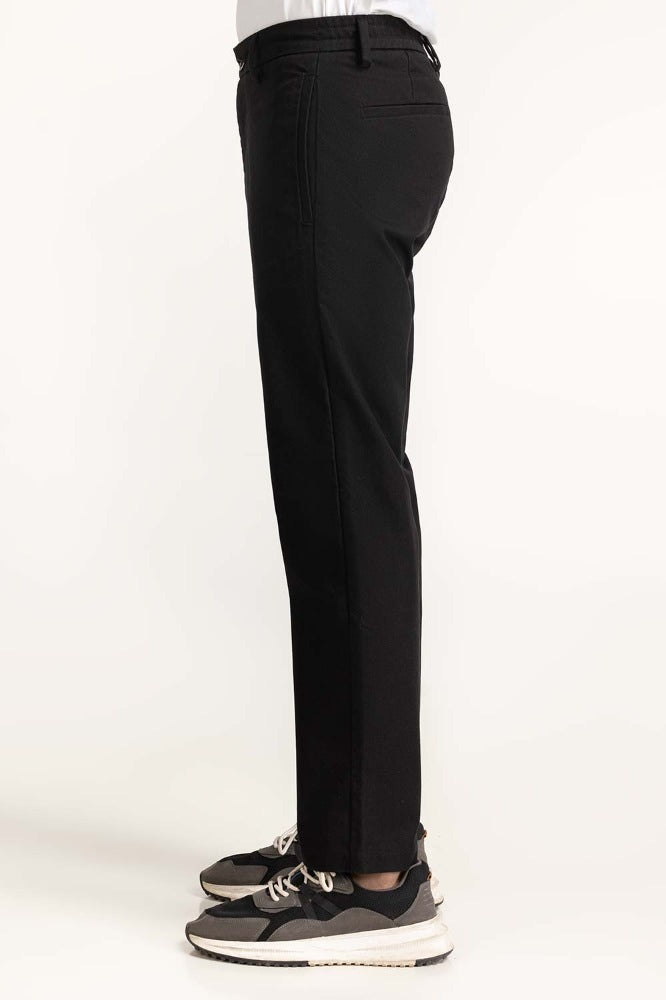 Black Basic Dyed Khaki Pant MNTRKHWS23002C