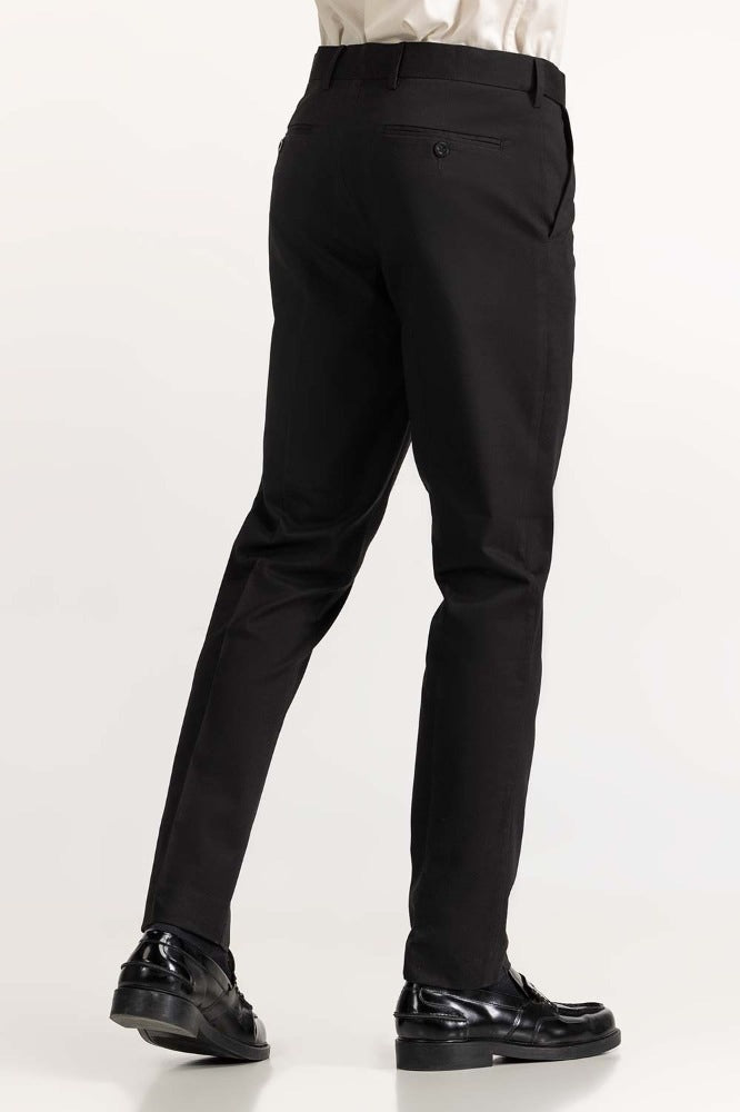 Black Basic Formal Chino Trouser MN-TR-FC23-003