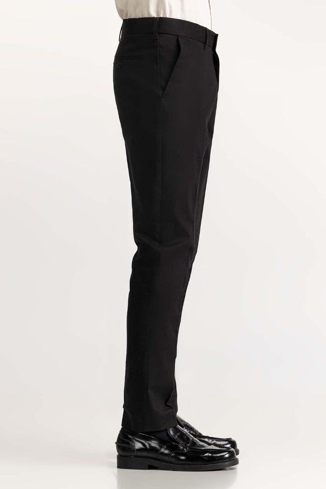 Black Basic Formal Chino Trouser MN-TR-FC23-003