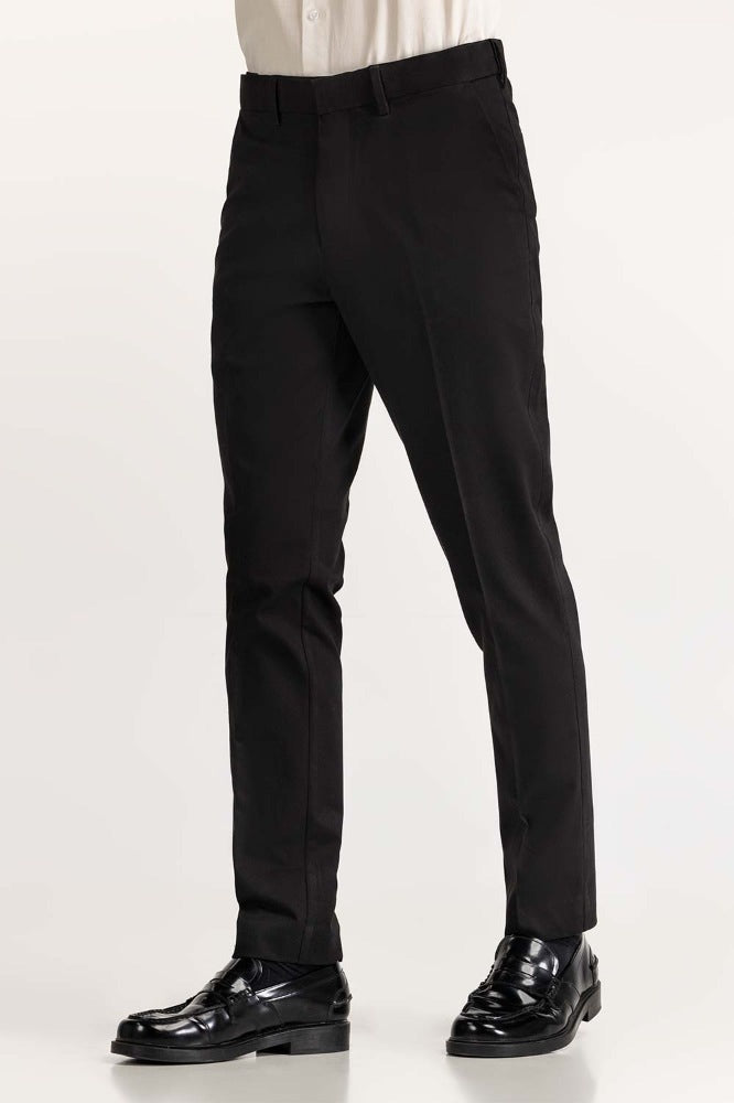 Black Basic Formal Chino Trouser MN-TR-FC23-003