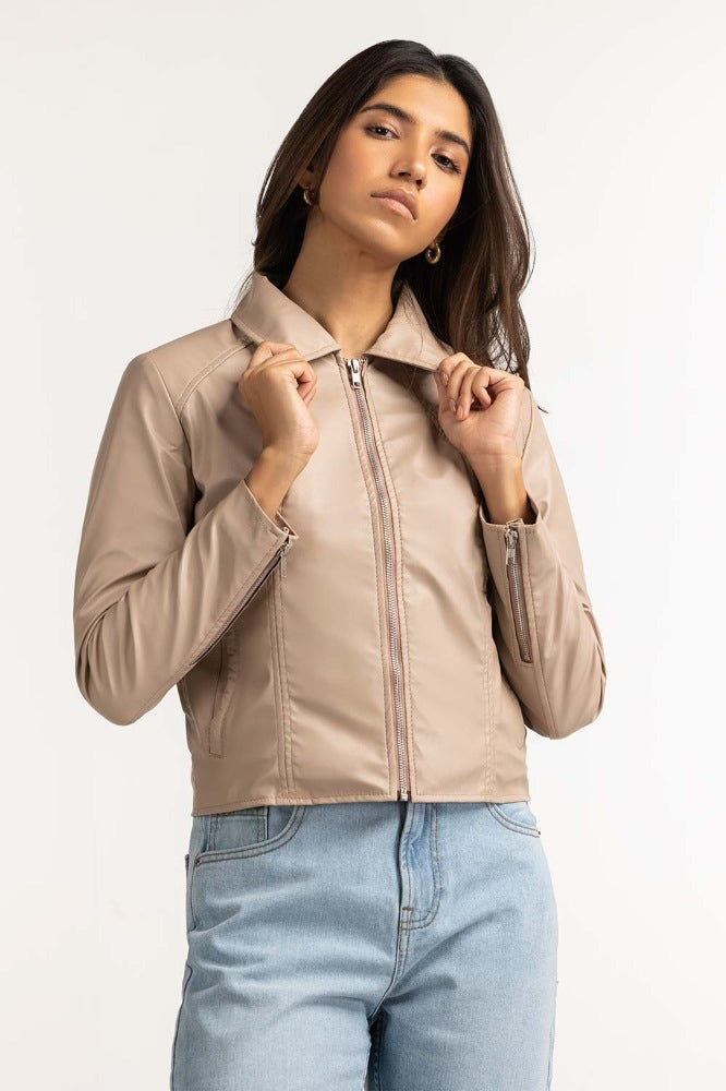 Beige Basic Jacket WM-JKT-WS23-043