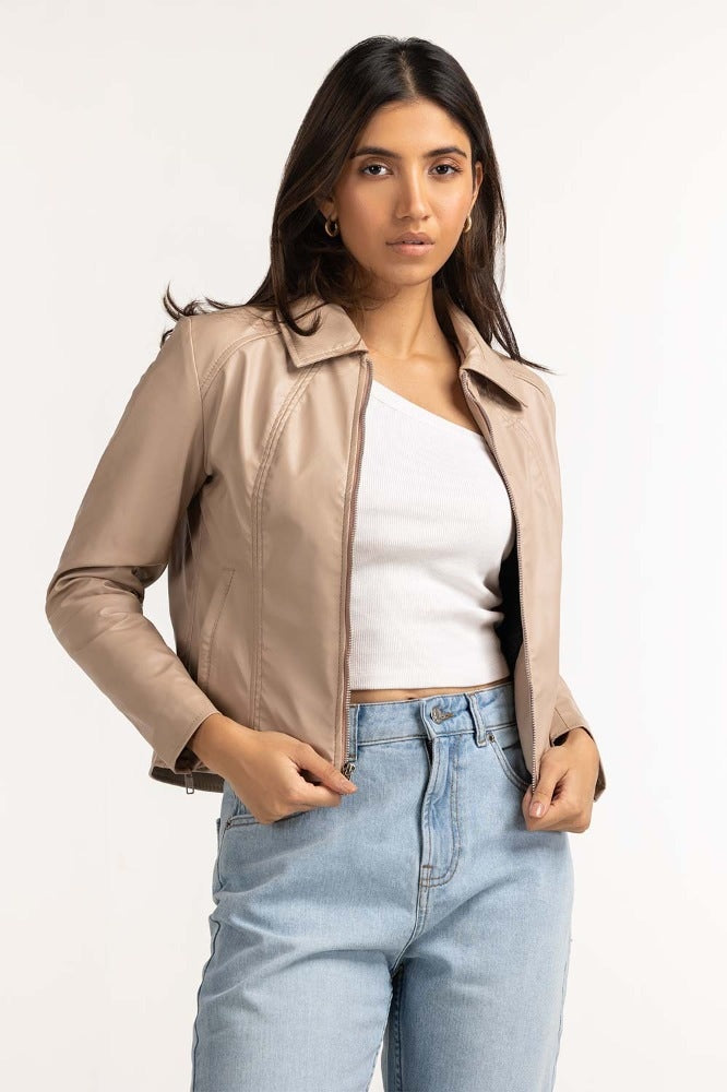 Beige Basic Jacket WM-JKT-WS23-043