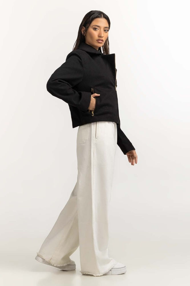 Black Basic Jacket WM-JKT23-070