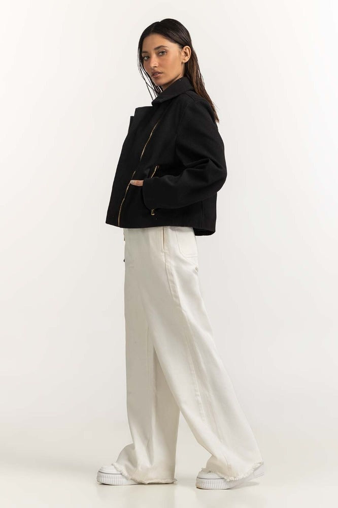 Black Basic Jacket WM-JKT23-070