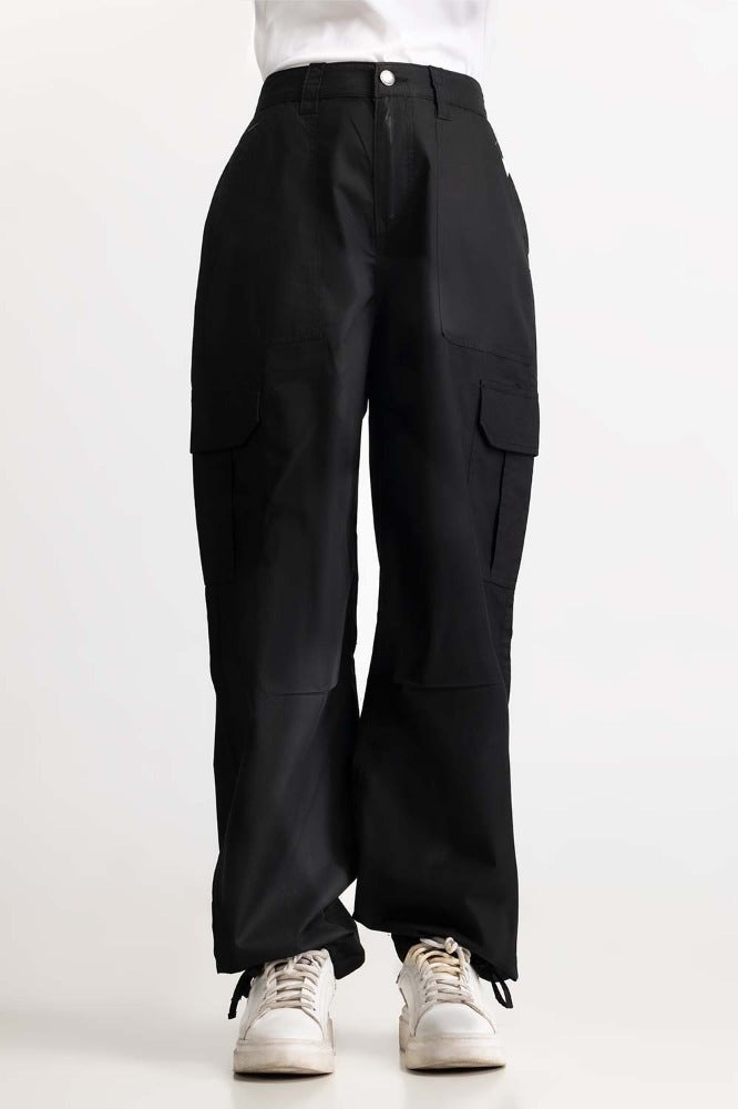 Black Basic Non Denim Jeans WM-NDJ-SS24-003