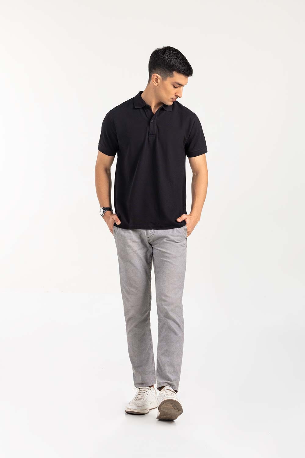 Black Basic Polo PKP-SB-102