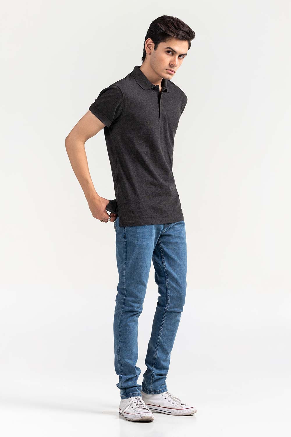 Black Basic Polo PKP-SB-105