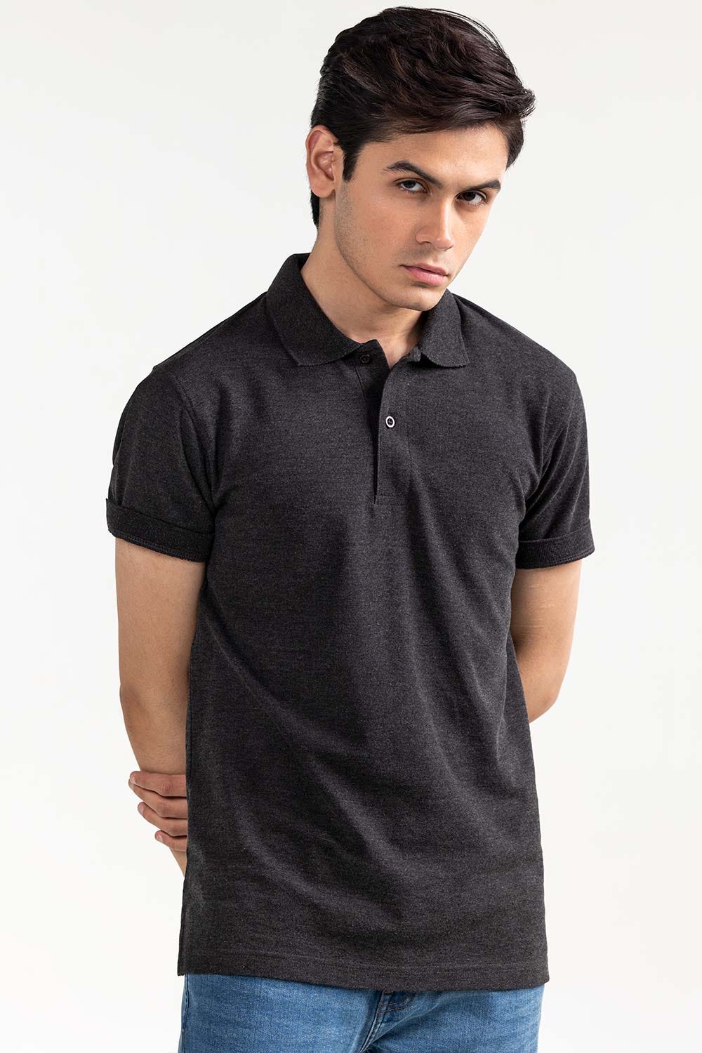 Black Basic Polo PKP-SB-105