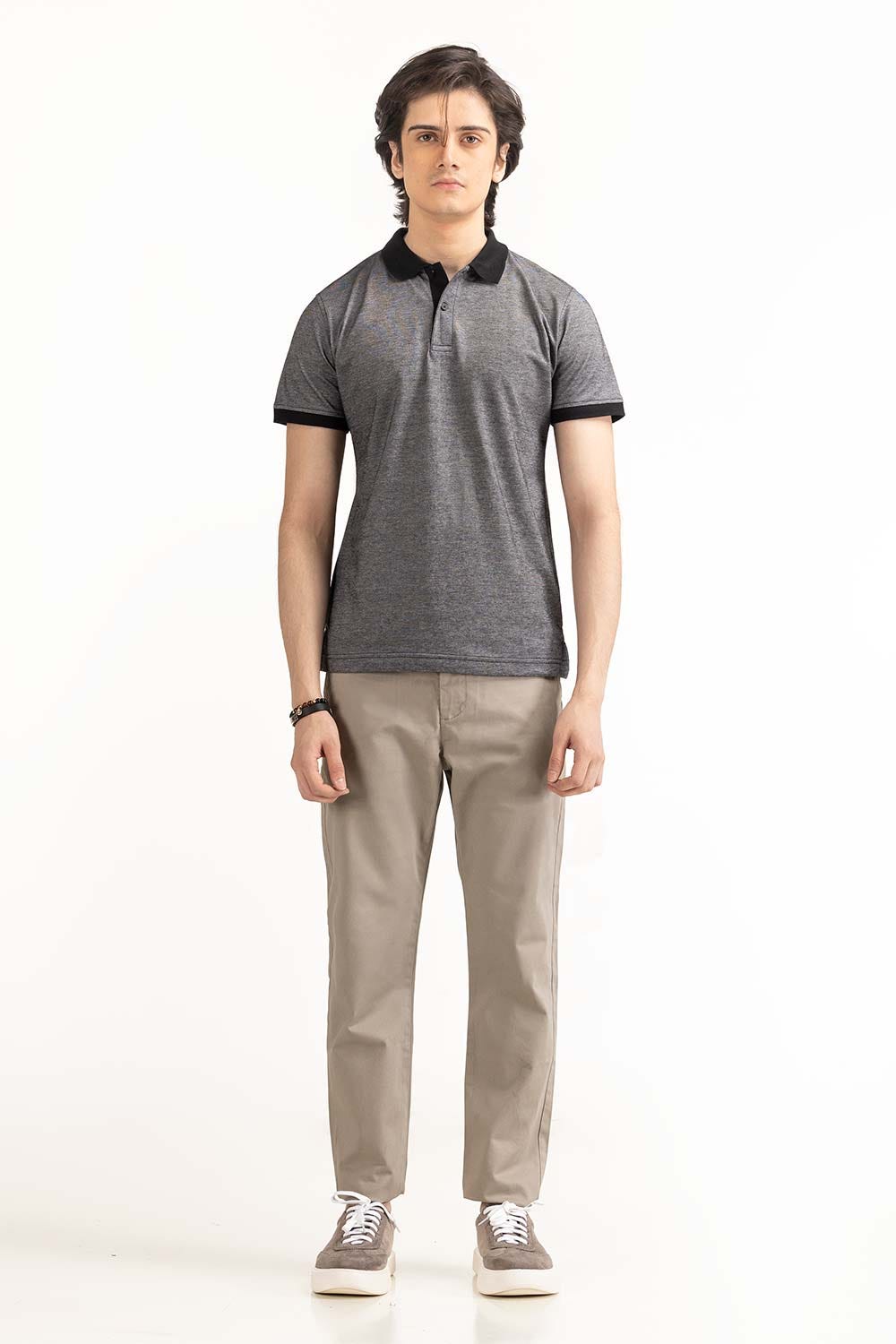 Black Basic Polo PS-FPK23-051