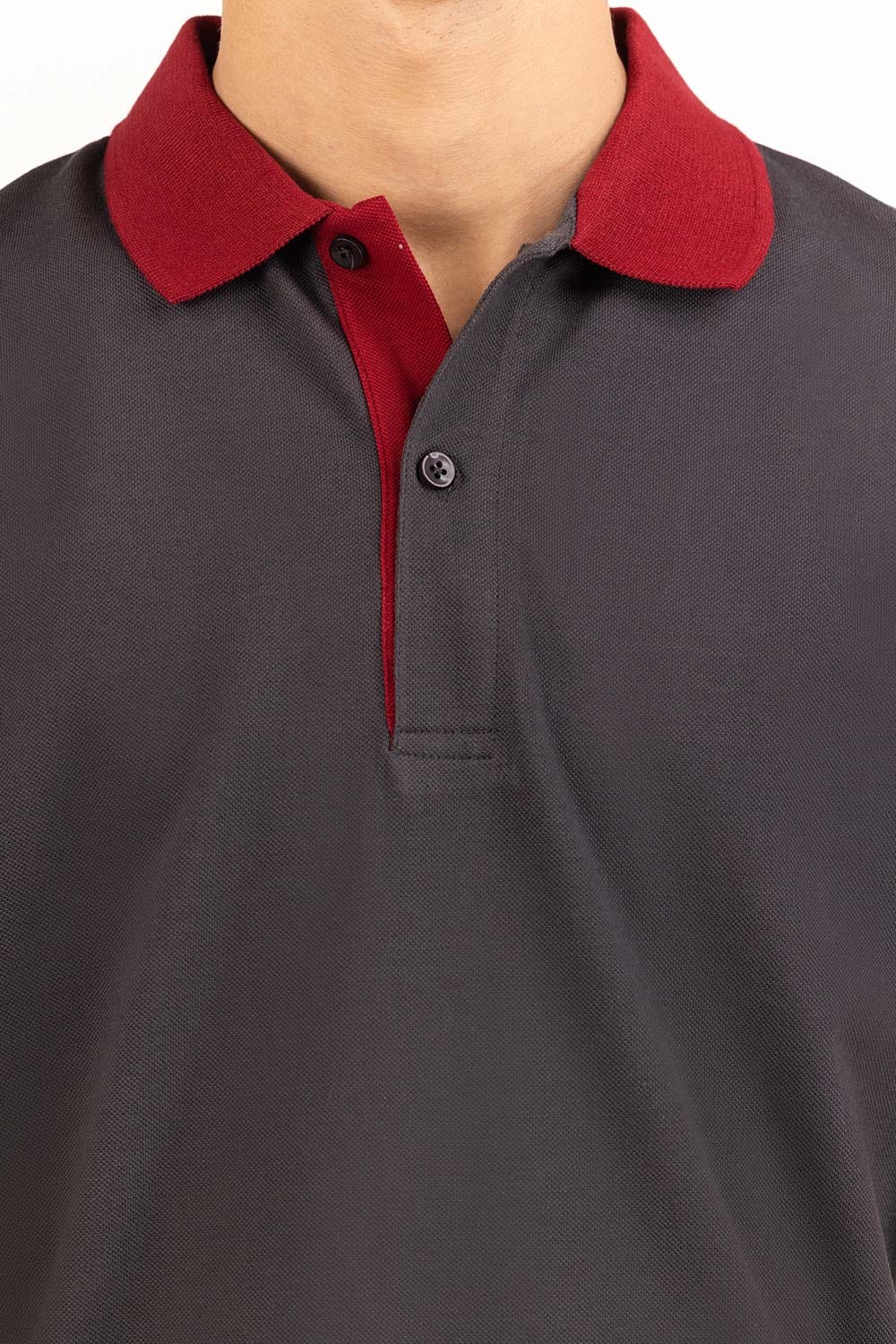 Black Basic Polo PS-FPK23-195