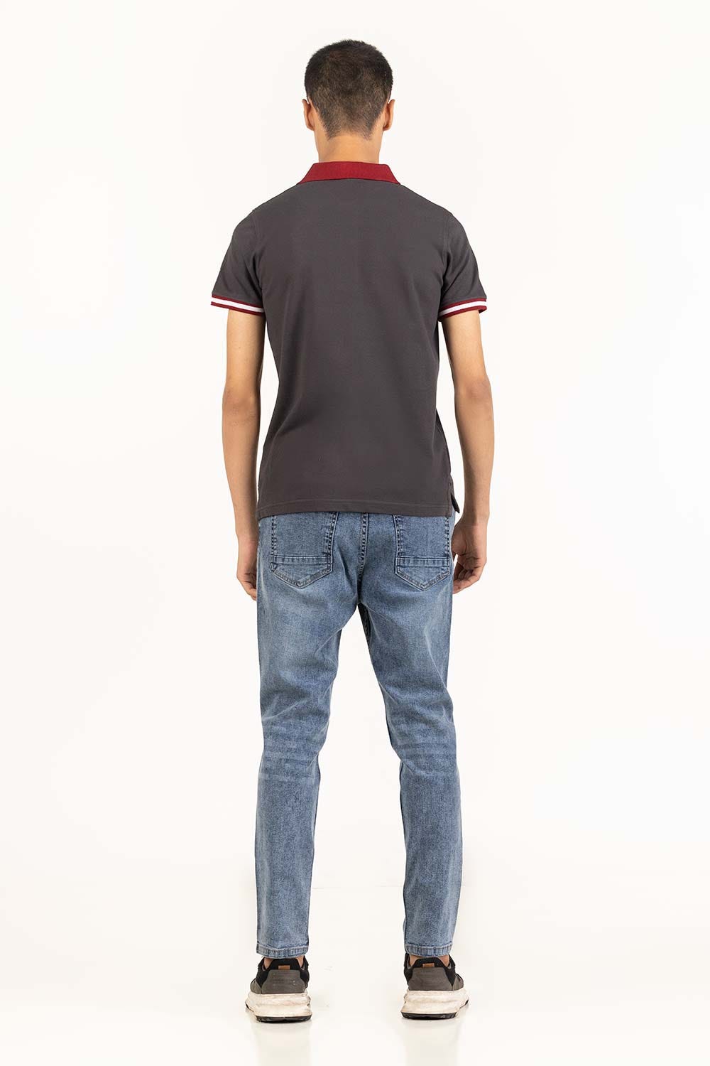 Black Basic Polo PS-FPK23-195