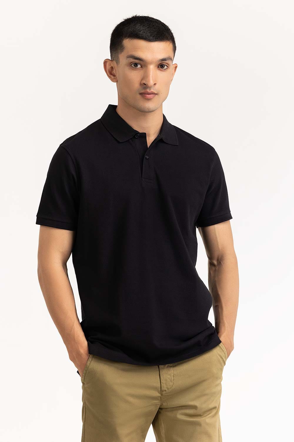 Black Basic Polo PS-SIGPK23-241