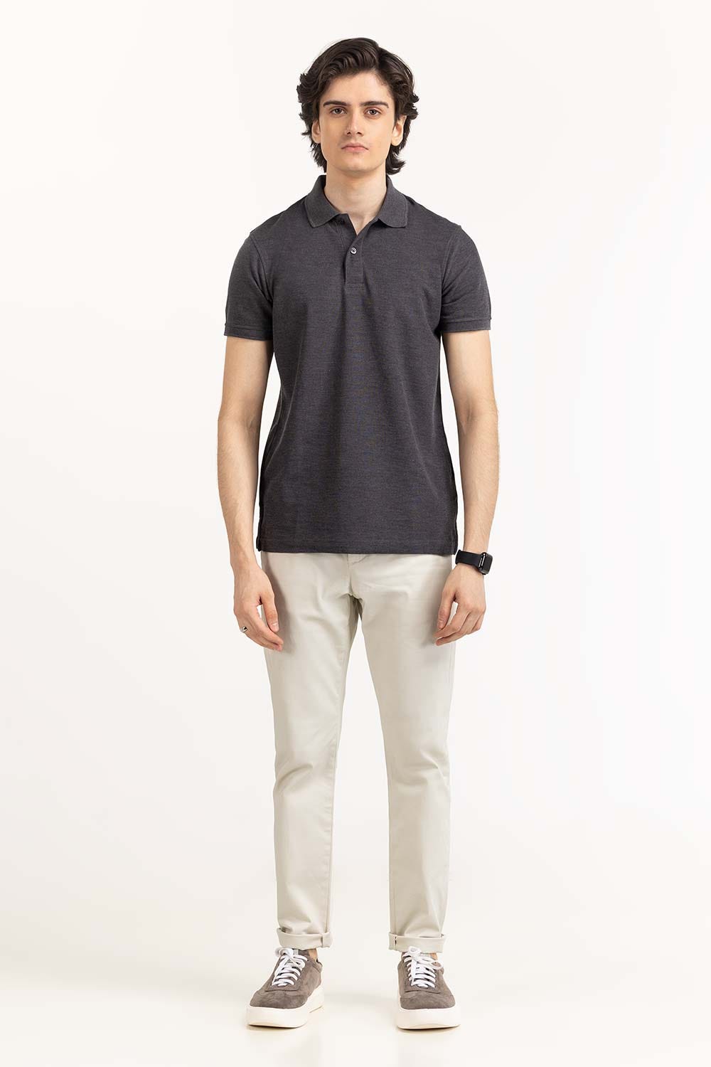 Black Basic Polo PS-SIGPK23-245