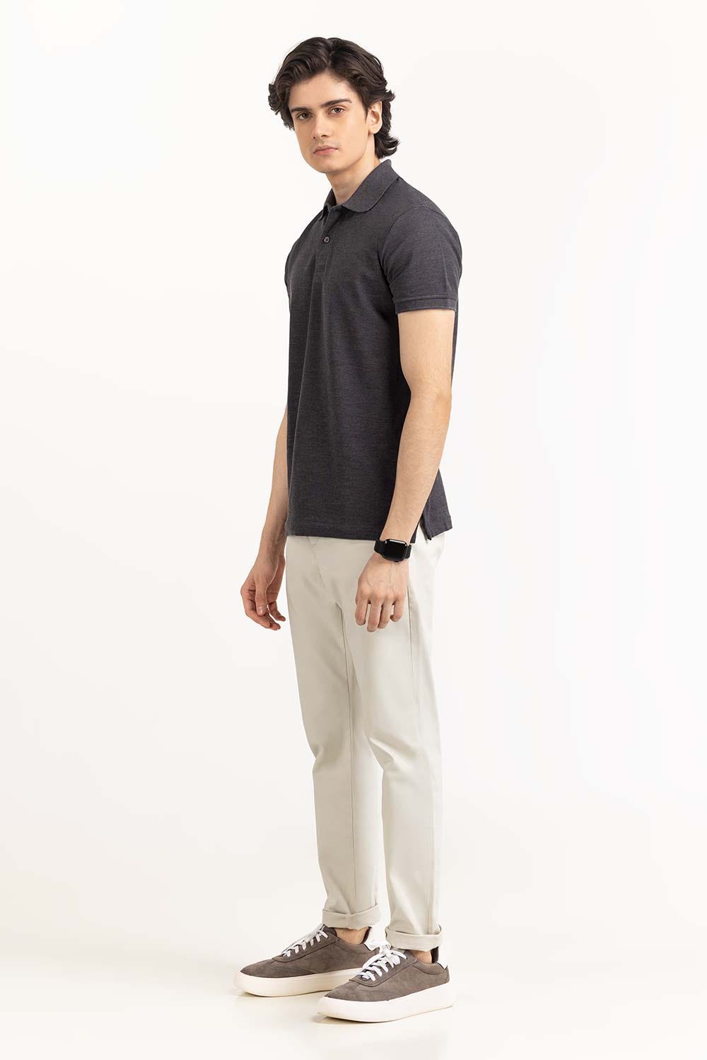 Black Basic Polo PS-SIGPK23-245