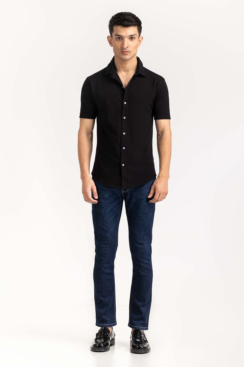 Black Basic Shirt KS-HSPK23-038