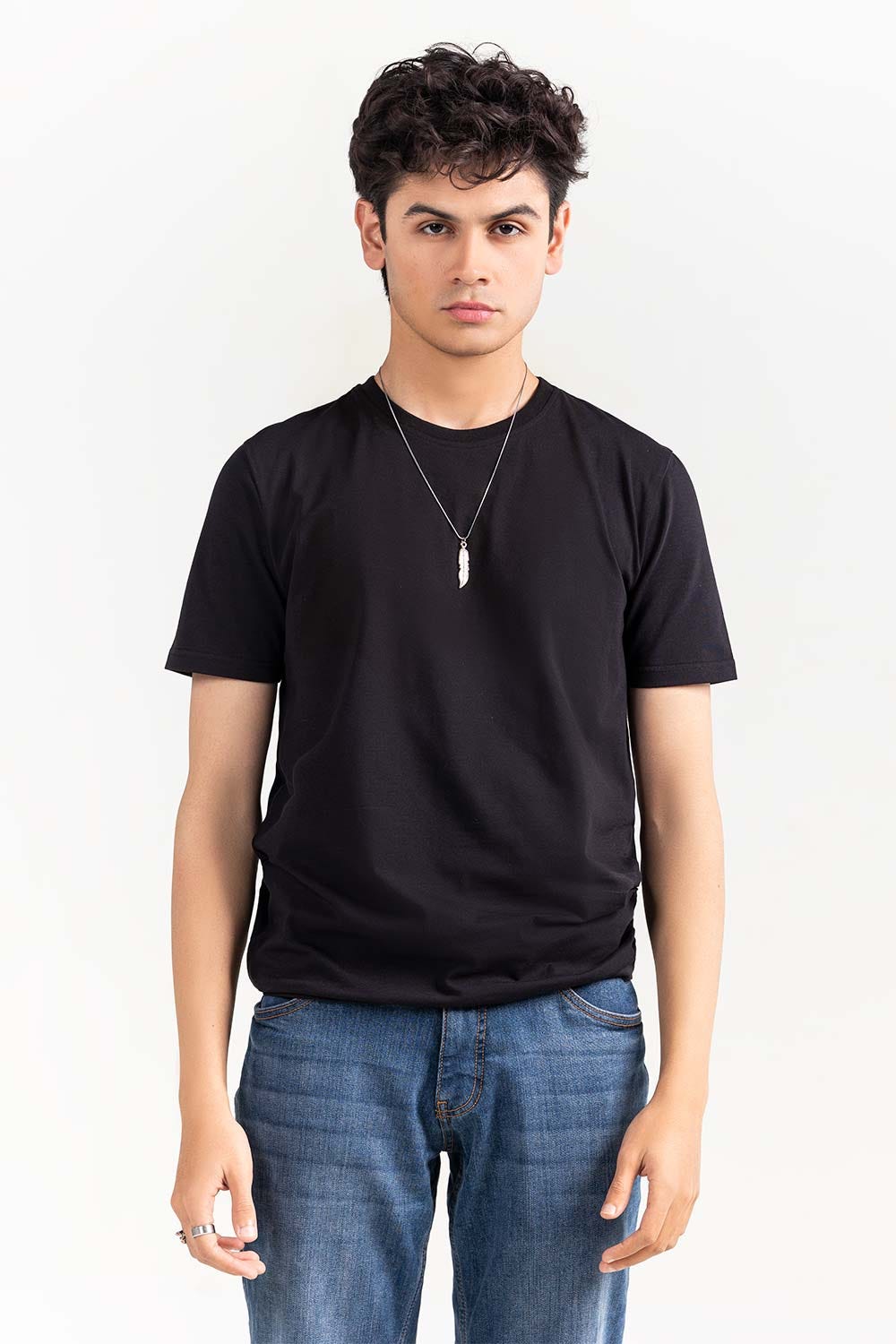 Black Basic Signature T-Shirt JCN-SIG-D050