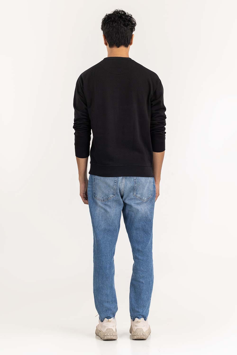 Black Basic Sweat Shirt SWS-F22-022