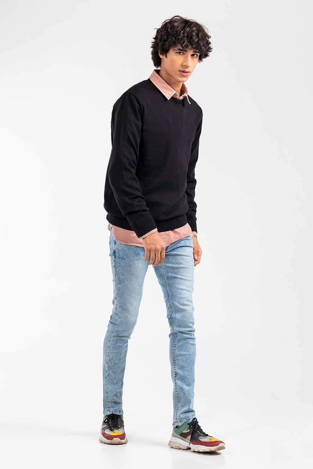 Black Basic Sweater FS-SWT-D33-03