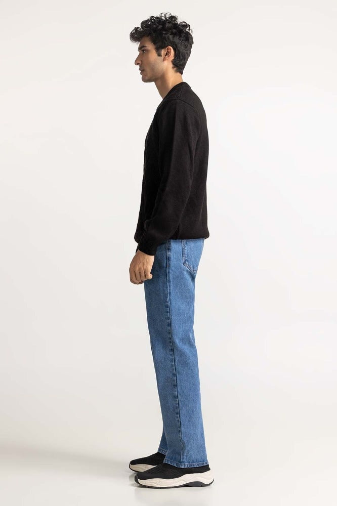 Black Basic Sweater MN-SWT-WS23-077