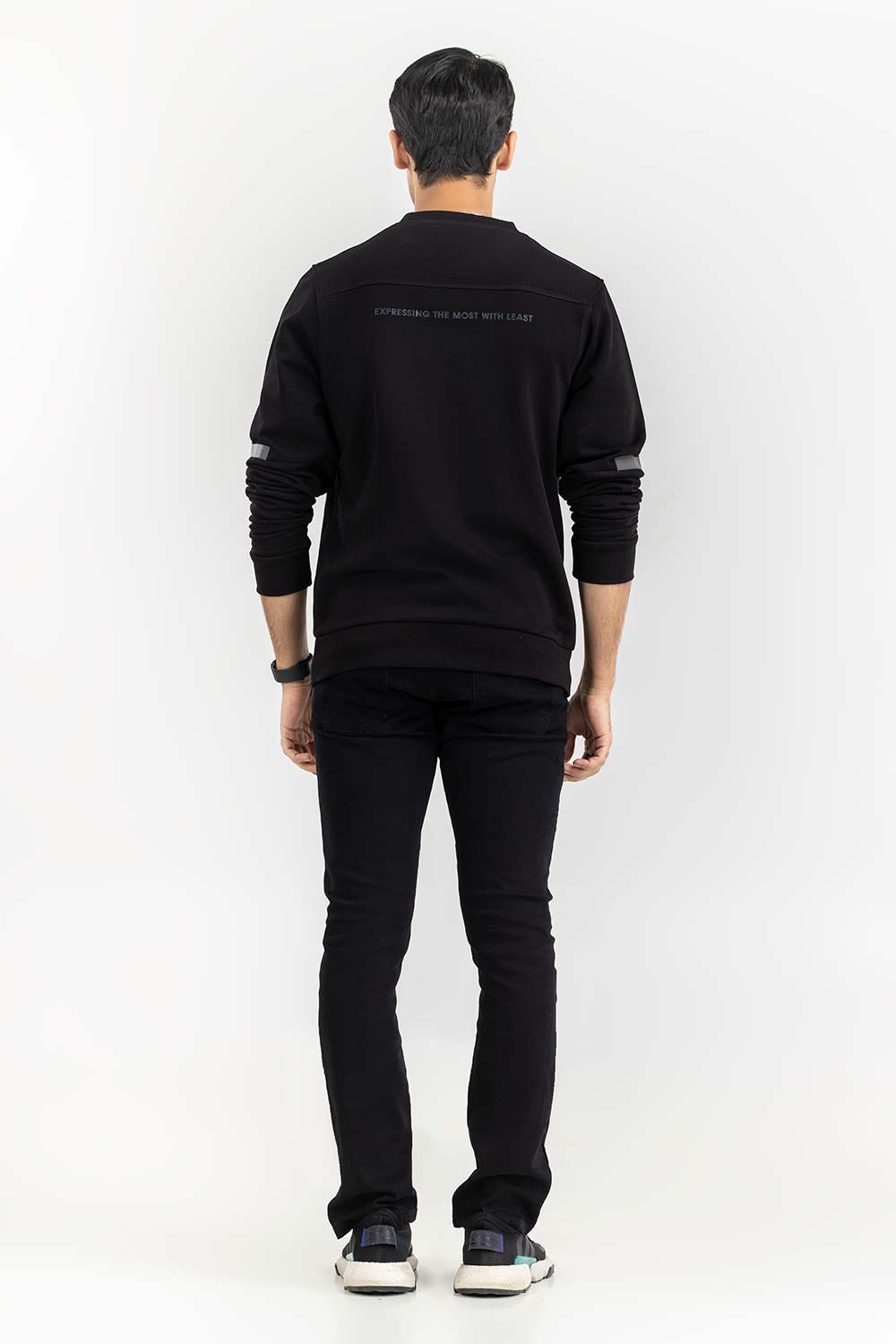 Black Basic SweatShirt SWS-F22-063