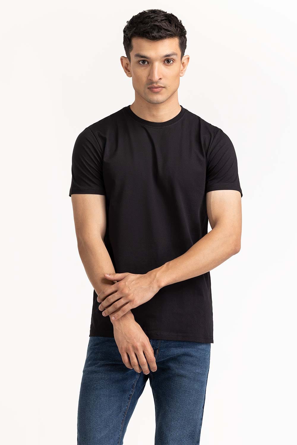 Black Basic Tee TS-CNSJ23-205