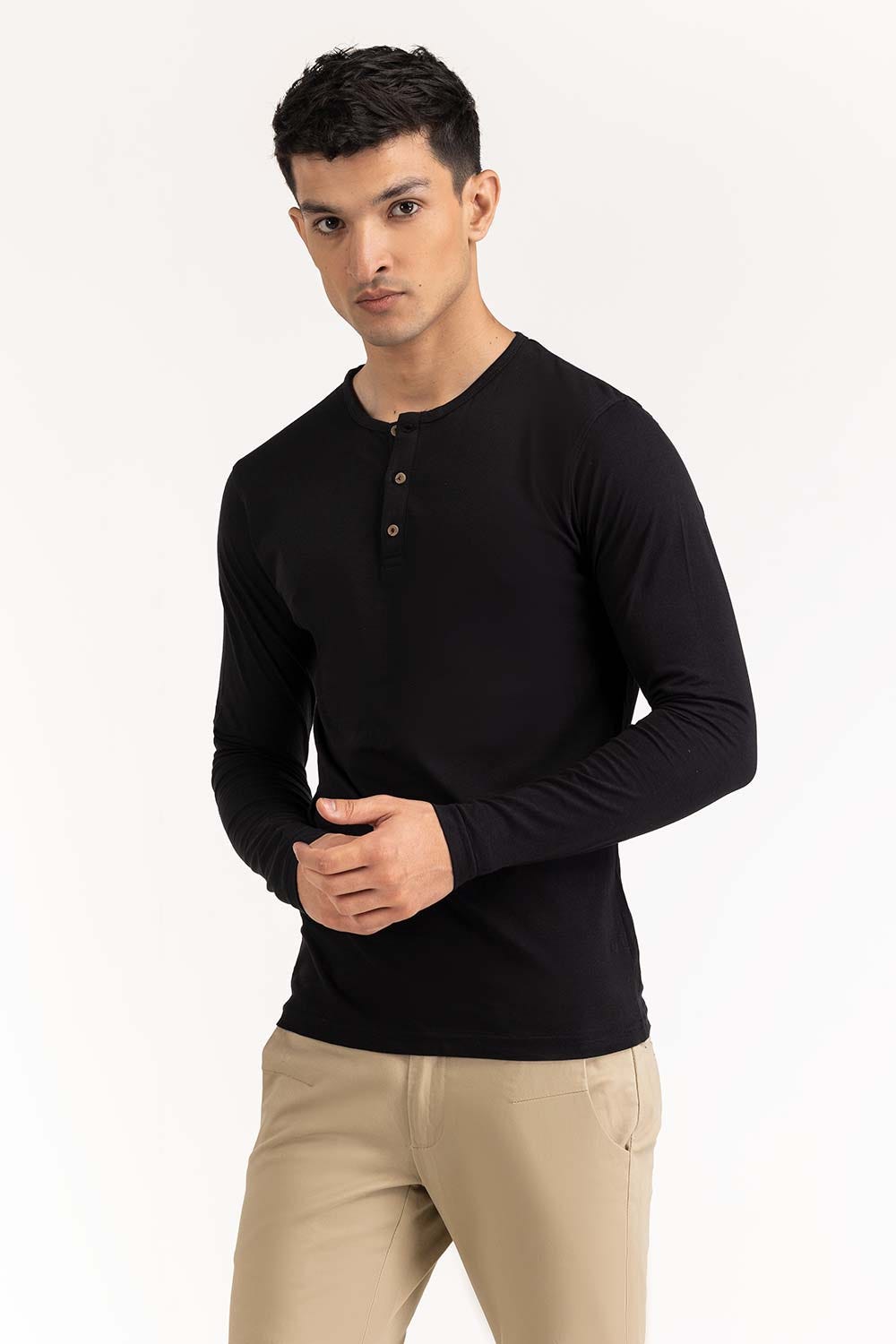 Black Basic Tee TS-HLSJ23-072