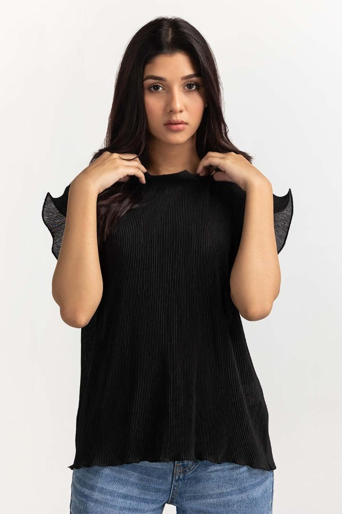 Black Basic Top WM-KTP23-009