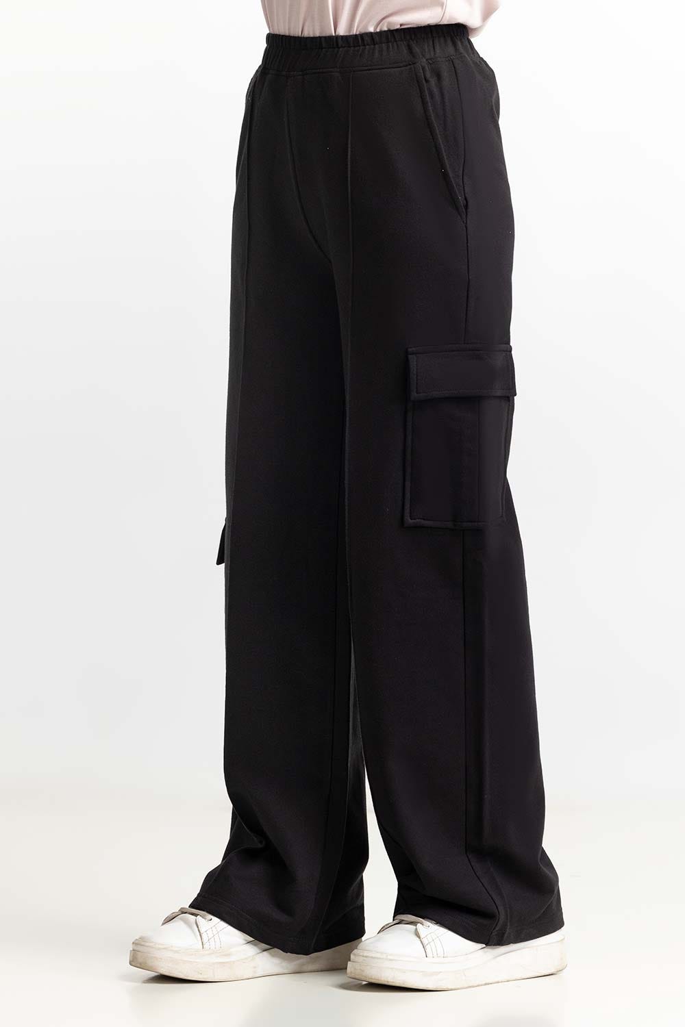 Black Basic Trouser WM-TRKN-SS24-008