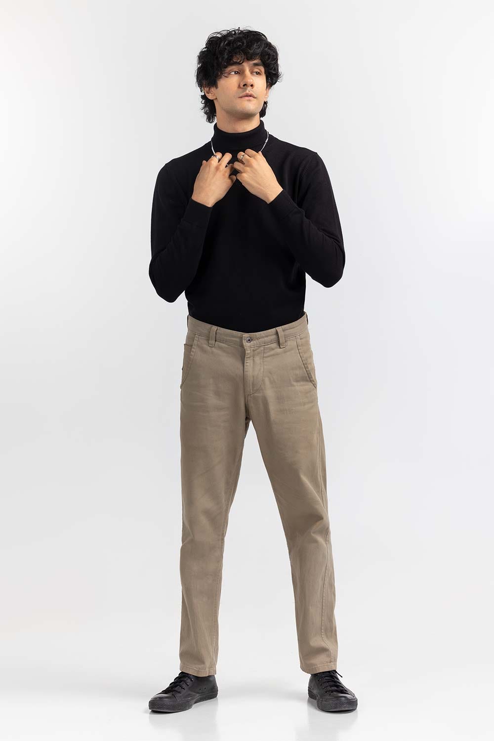 Black Basic Turtle Neck Sweater SWT-BFSTN-22-001