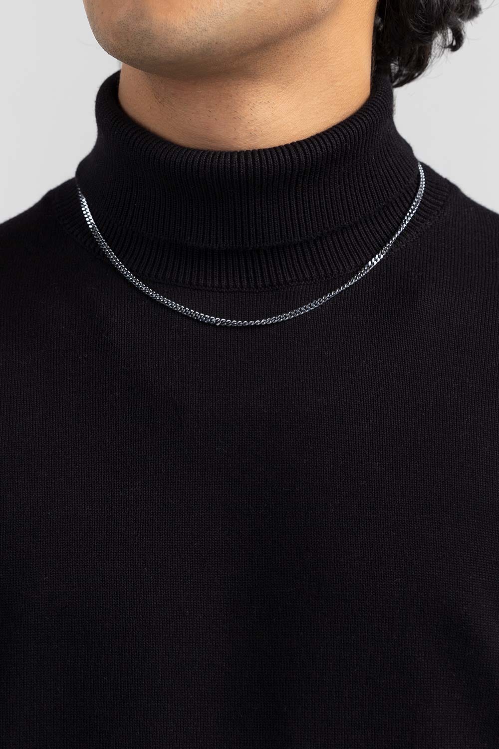 Black Basic Turtle Neck Sweater SWT-BFSTN-22-001