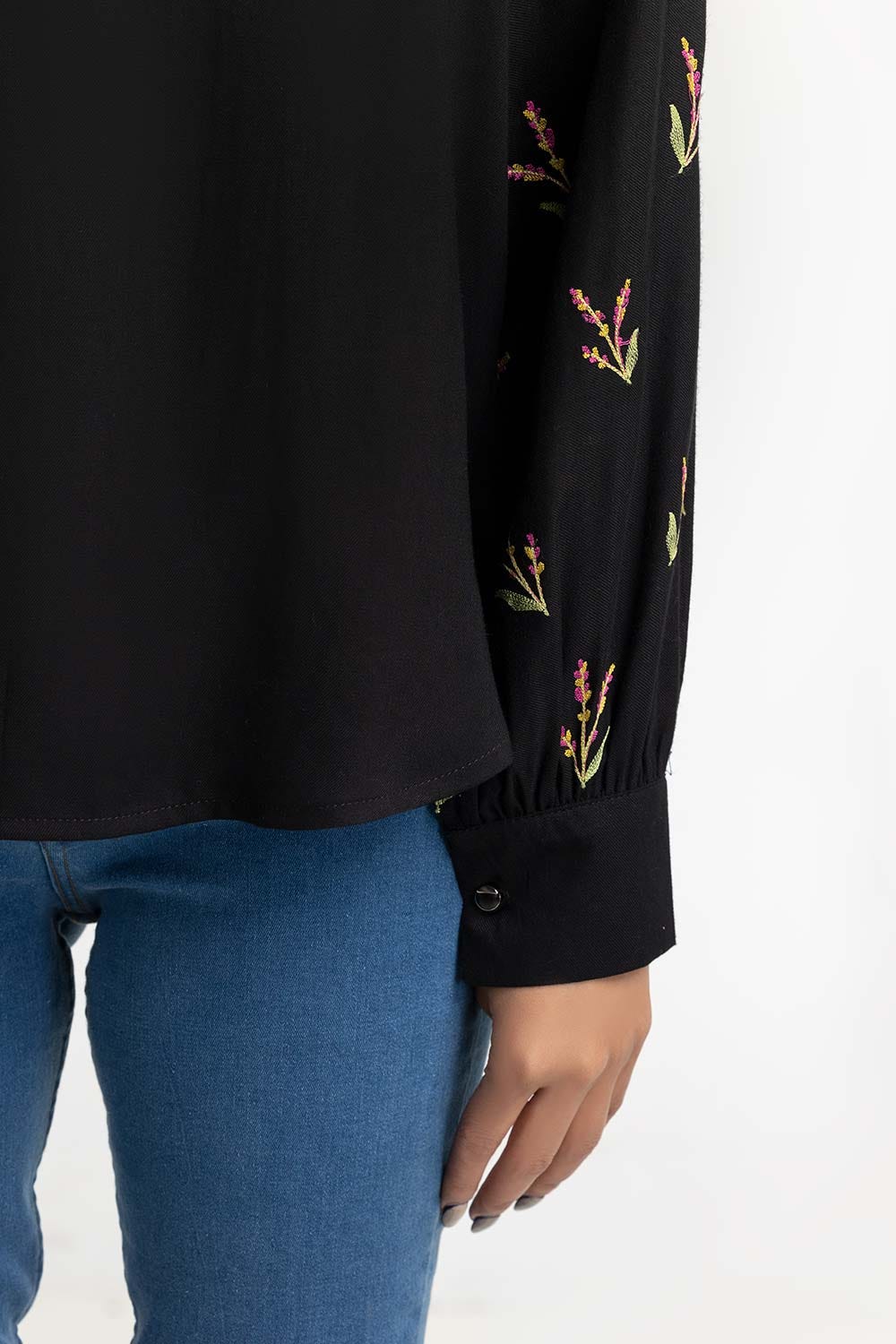 Black Blouse 224-217-024