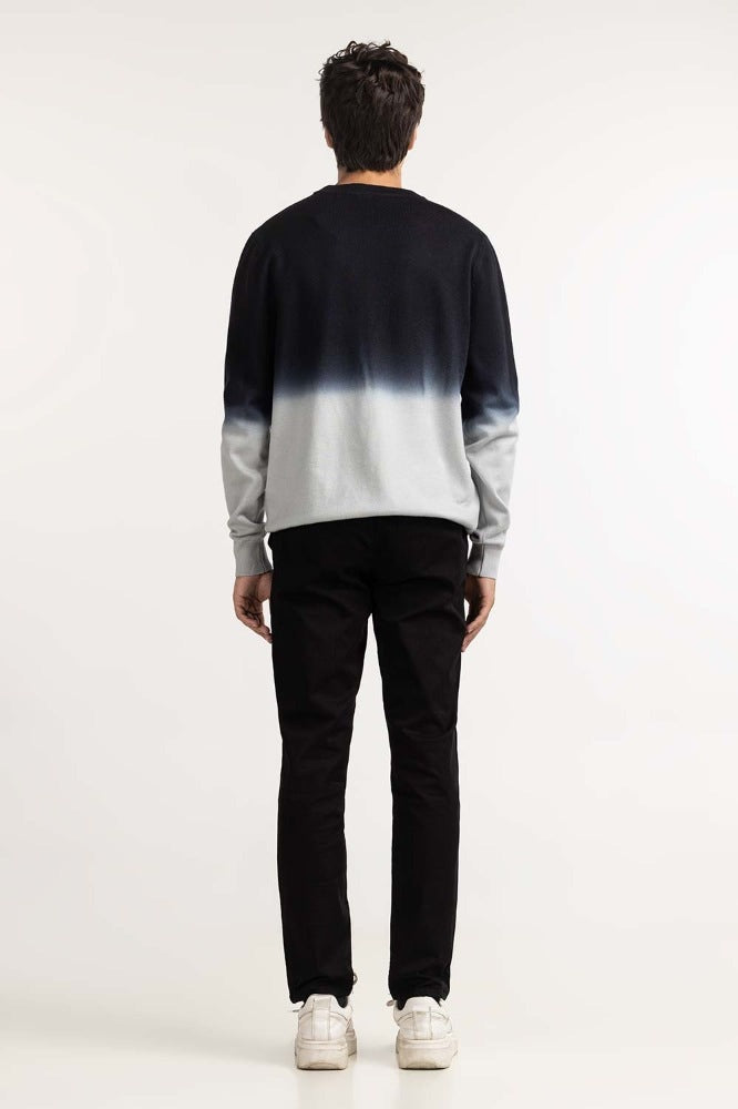 Black Blue Fashion Sweater MN-SWT-WS23-085