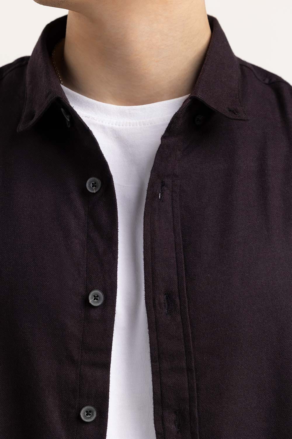 Black Button Down Shirt 224-117-036