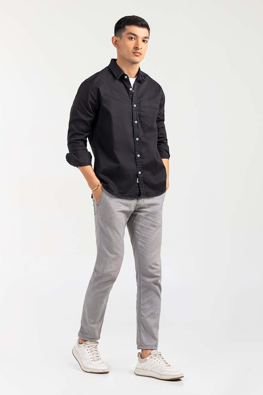Black Casual Shirt M-GD-S-002 CS